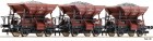 822705 Fleischmann Set of 3 ballast cars type Talbot